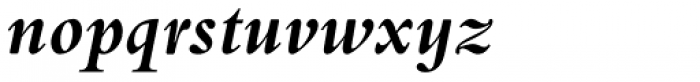 Bembo Std Infant Bold Italic Font LOWERCASE