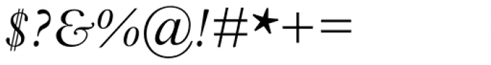 Bembo Std Infant Italic Font OTHER CHARS