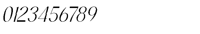 Bemgola Italic Font OTHER CHARS