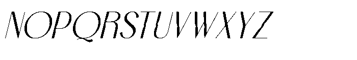 Bemgola Italic Font UPPERCASE