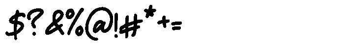 Bencord Bold Font OTHER CHARS