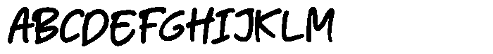 Bencord Bold Font UPPERCASE