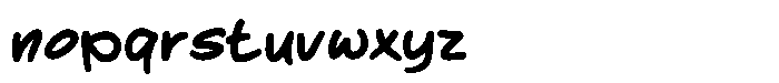 Bencord Bold Font LOWERCASE