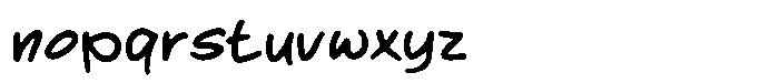 Bencord Regular Font LOWERCASE