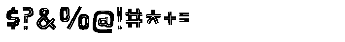 Bend Your Brain Inline Font OTHER CHARS