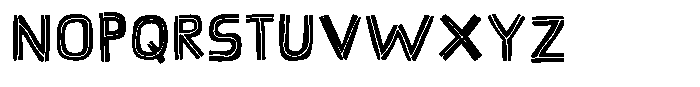 Bend Your Brain Inline Font UPPERCASE