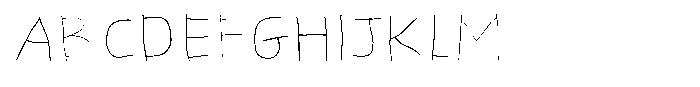 Bend Your Brain Line Font UPPERCASE