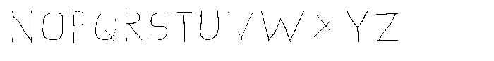 Bend Your Brain Line Font UPPERCASE