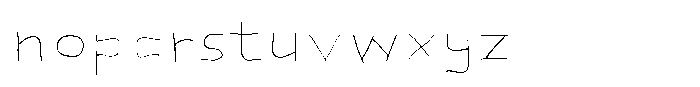 Bend Your Brain Line Font LOWERCASE