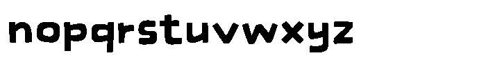 Bend Your Brain Regular Font LOWERCASE