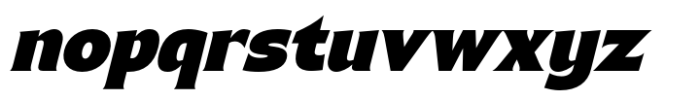 Bendara Black Italic Font LOWERCASE