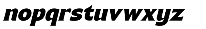 Bendara Extra Bold Italic Font LOWERCASE