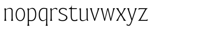 Bendara Extra Light Font LOWERCASE
