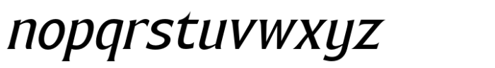 Bendara Italic Font LOWERCASE