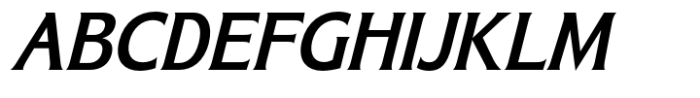 Bendara Medium Italic Font UPPERCASE