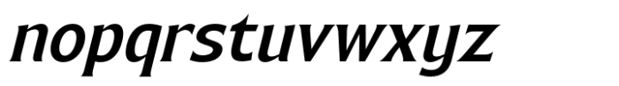 Bendara Medium Italic Font LOWERCASE