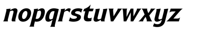 Bendara Semi Bold Italic Font LOWERCASE