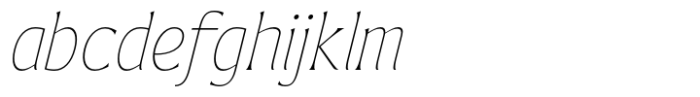 Bendara Thin Italic FONT