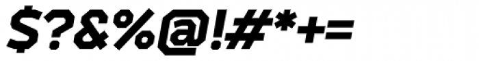 Bender Black Italic Font OTHER CHARS