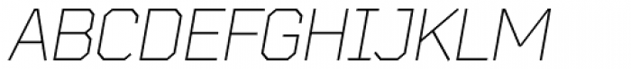 Bender Light Italic Font UPPERCASE