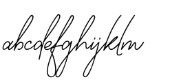 Bendungan Signature FONT