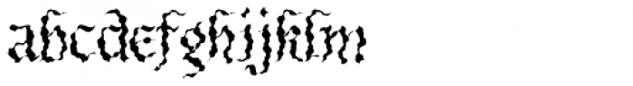 BeneCryptine Antique Font LOWERCASE