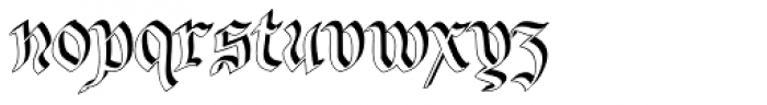BeneCryptine Shadow Font LOWERCASE