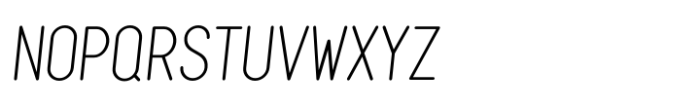 Benelux Light Oblique Font UPPERCASE