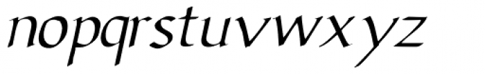 Benevento Italic Font LOWERCASE