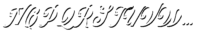 Benford Layered Font UPPERCASE