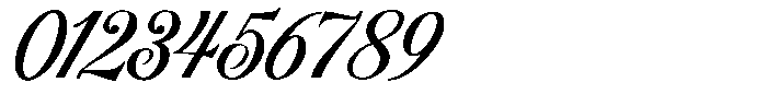 Benford Regular Font OTHER CHARS