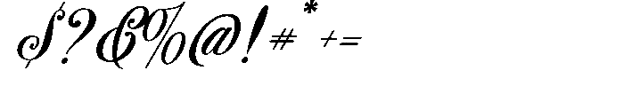 Benford Regular Font OTHER CHARS