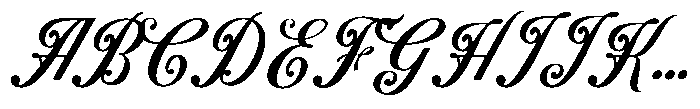Benford Regular Font UPPERCASE
