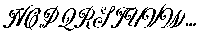 Benford Regular Font UPPERCASE