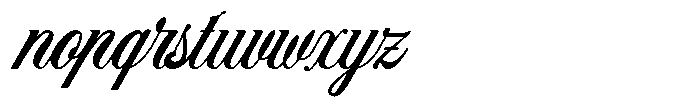 Benford Regular Font LOWERCASE