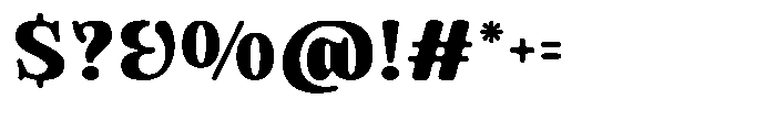 Bengis Regular Font OTHER CHARS