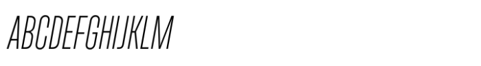 Beni Light Italic Font UPPERCASE