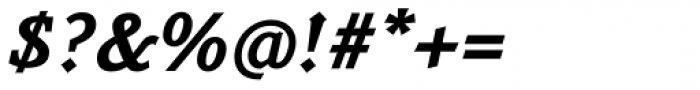Benicia Black Italic Font OTHER CHARS