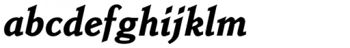 Benicia Black Italic Font LOWERCASE