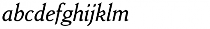 Benicia Medium Italic Font LOWERCASE