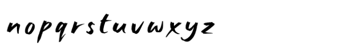 Bening Font LOWERCASE