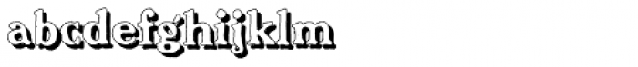 Benjamin Franklin Shadow Font LOWERCASE