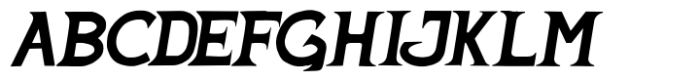 Benjir  Italic Font UPPERCASE
