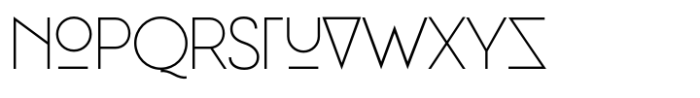 Benn Beckman Thin Font LOWERCASE