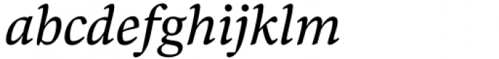 Bennet Text Regular Italic Font LOWERCASE