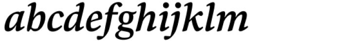 Bennet Text Semibold Italic Font LOWERCASE