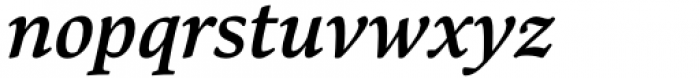 Bennet Text Semibold Italic Font LOWERCASE