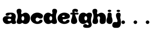 Benomout Regular Font LOWERCASE