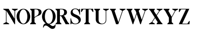 Benord Regular Font UPPERCASE