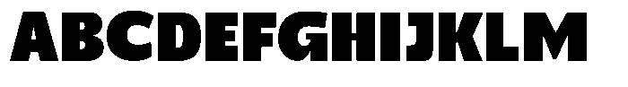 Benota Black Font UPPERCASE